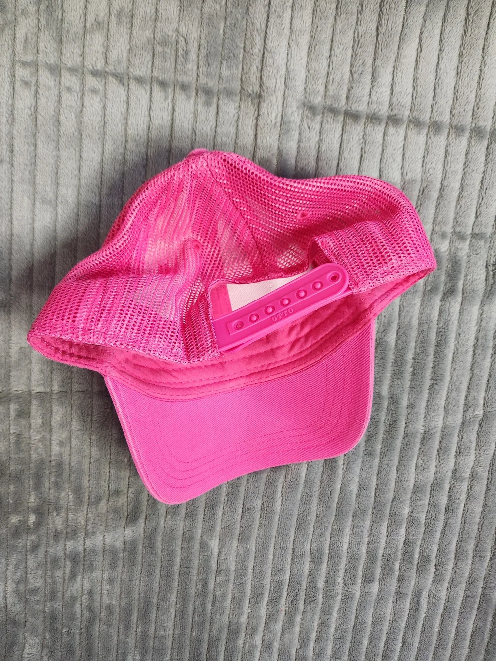 Turbo Cone Pink Mesh Trucker Hat youth one size